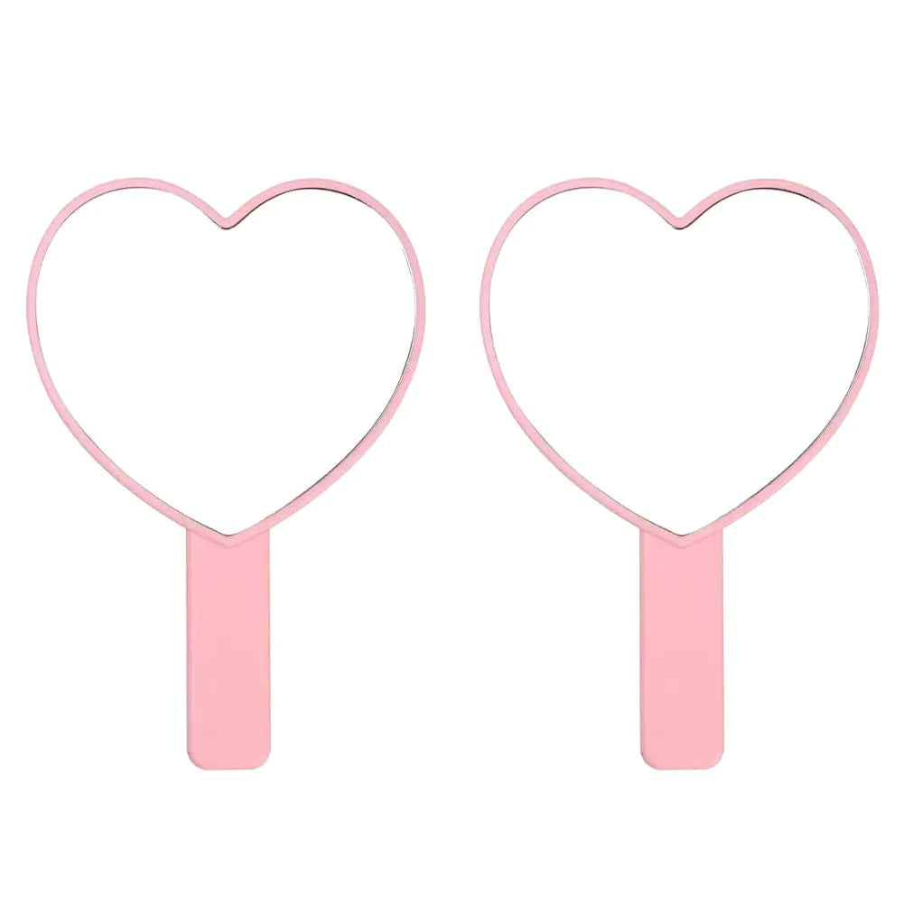 Heart-Shaped Travel Handheld Mirror