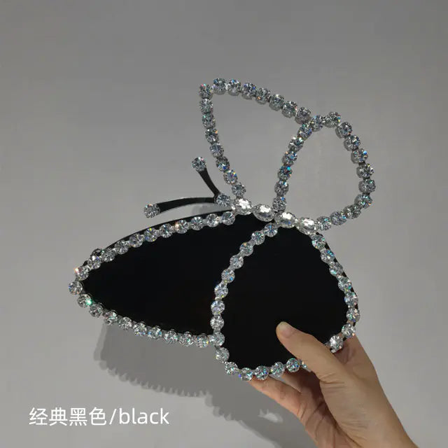 Luxury Rhinestone Butterfly Clutch Bag for Women