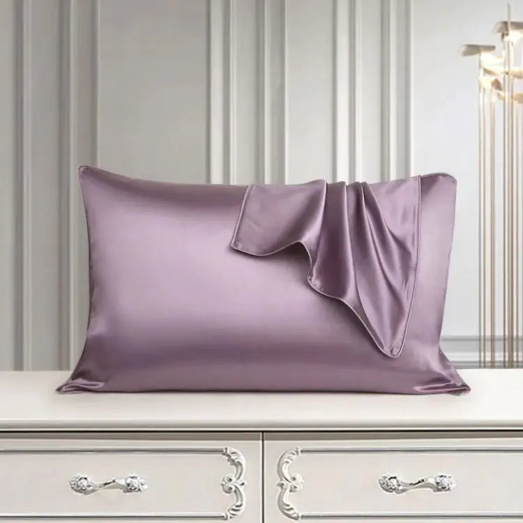 Silk Pillow Case + Hotel Style Pillow Bundle