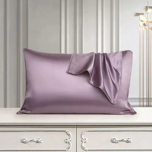 Silk Pillow Case + Hotel Style Pillow Bundle