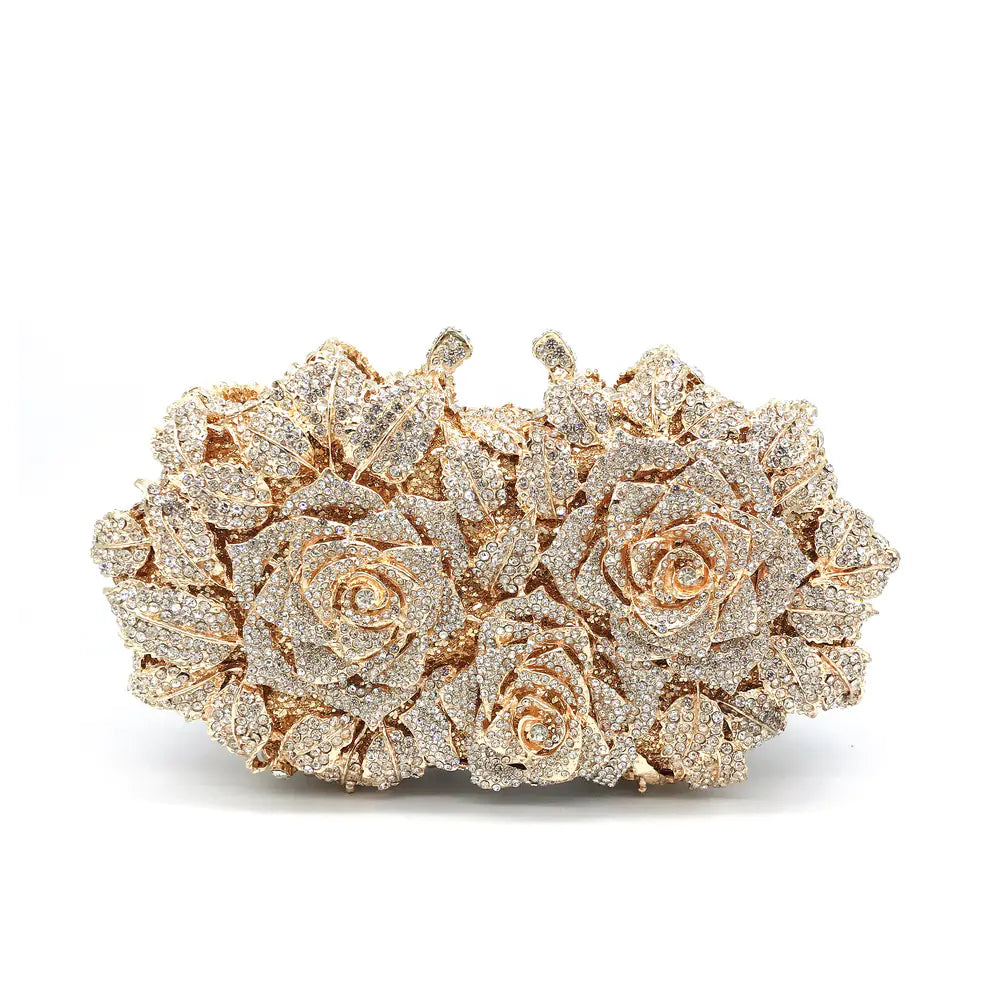 Rhinestone Evening Clutch Bag for Weddings & Parties