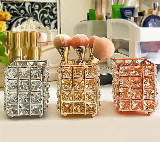 Crystal Makeup Brush Holder and Organizer