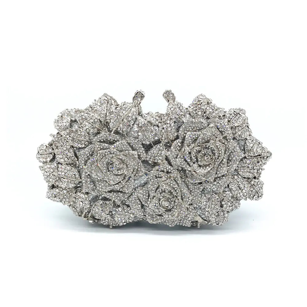 Rhinestone Evening Clutch Bag for Weddings & Parties