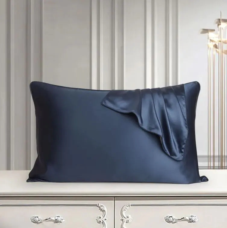 Silk Pillow Case + Hotel Style Pillow Bundle