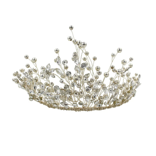 Handcrafted Beaded Crown Bridal